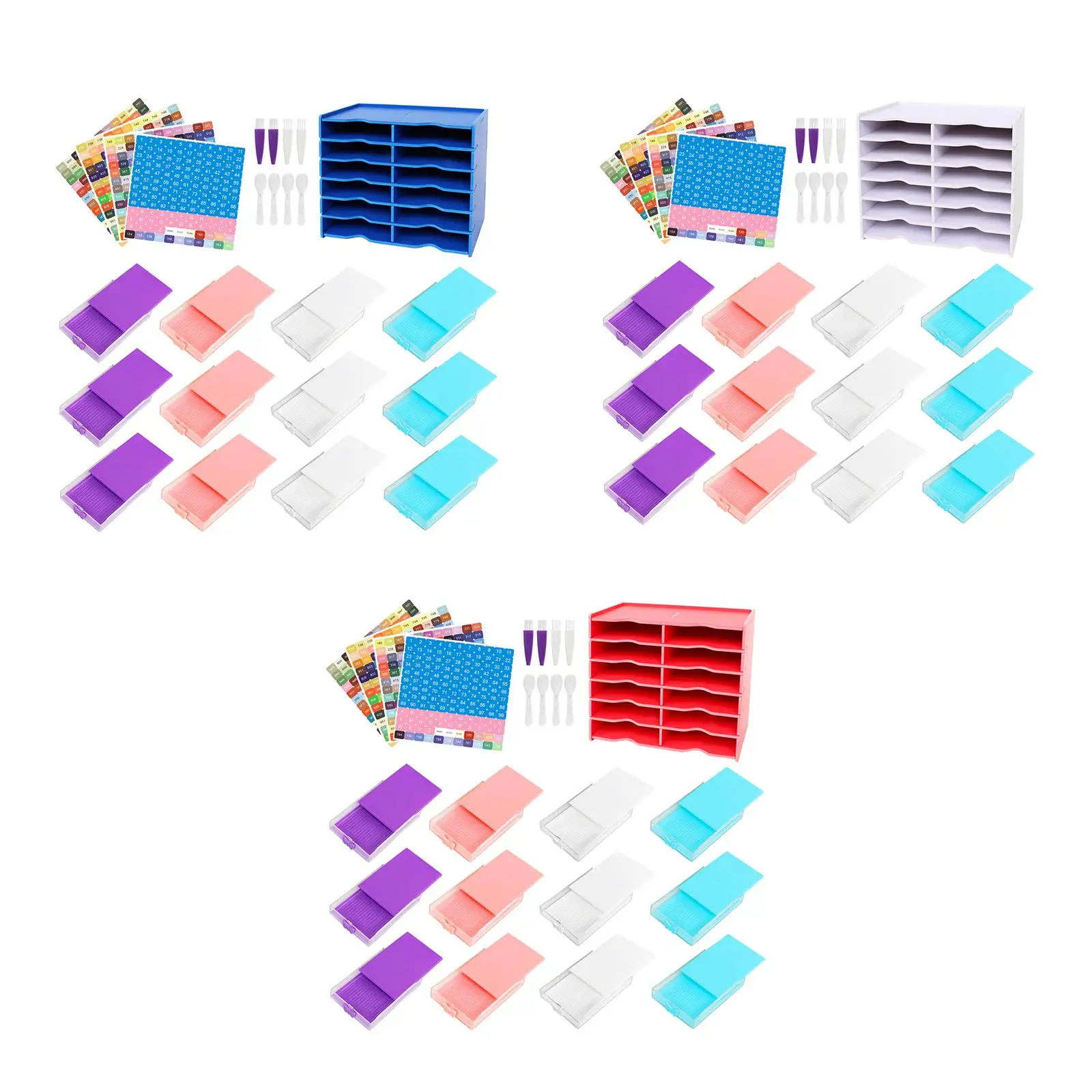 12x Diamond Tray Large Capacity Diamond Paintings Accessories and Tools Bead Sorting Tray Rhinestone Drill Plate Rhinestone Tray
12x Diamond Tray Large Capacity Diamond Paintings Accessories and Tools Bead Sorting Tray Rhinestone Drill Plate Rhinestone Tray