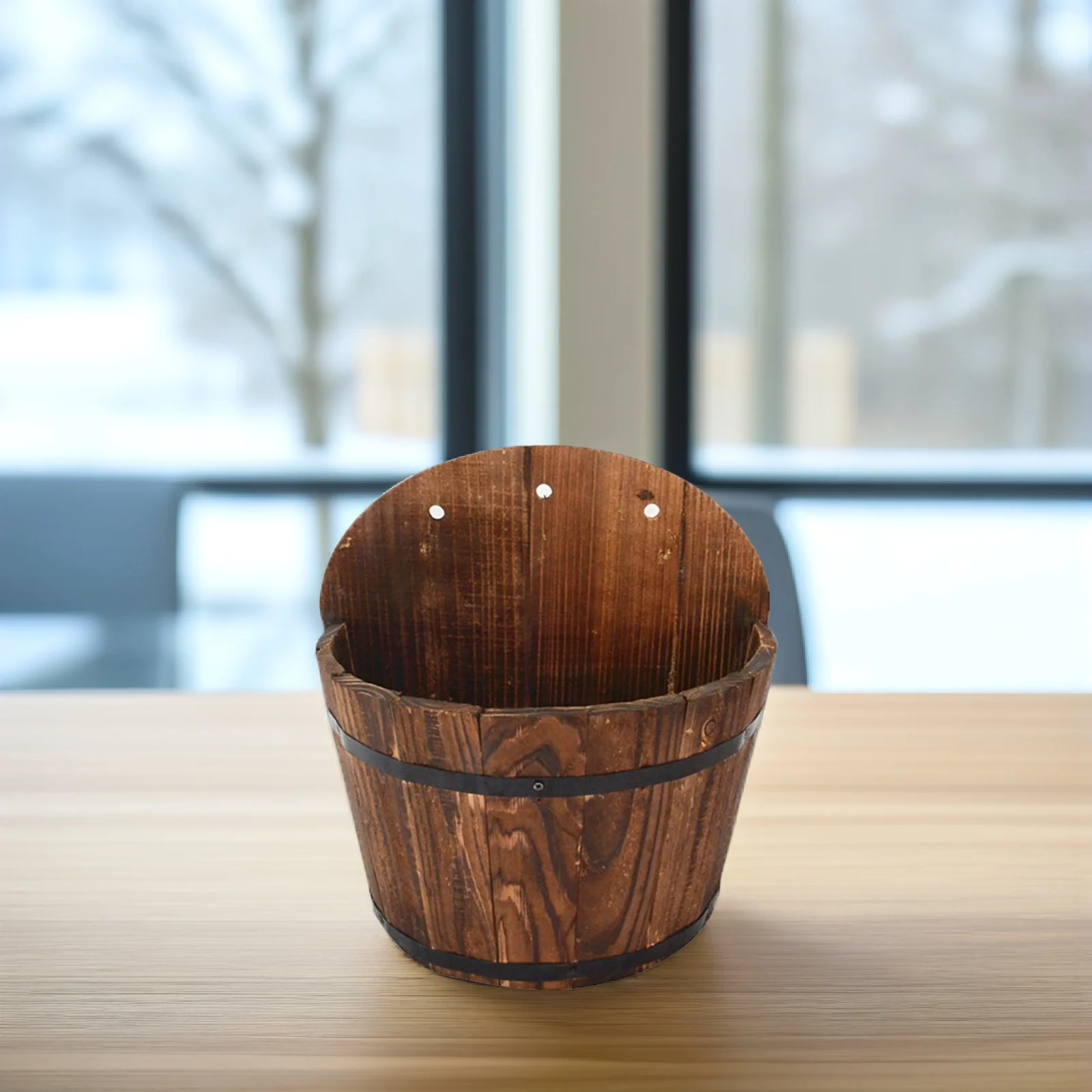 Wooden Flower Pot Fence Hanging Planter Small Size Creative Container for Succulents Garden Bucket Home Office Decor
Wooden Flower Pot Fence Hanging Planter Small Size Creative Container for Succulents Garden Bucket Home Office Decor