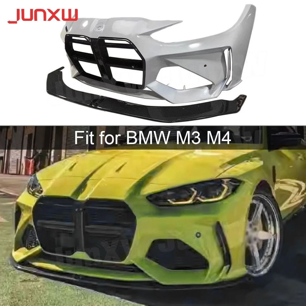 For BMW M3 G80 M4 G82 2021+ Dry Carbon fiber Car Front Lip Chin Spoiler Front Bumper Grill Front Face A style FRP Body Kits
For BMW M3 G80 M4 G82 2021+ Dry Carbon fiber Car Front Lip Chin Spoiler Front Bumper Grill Front Face A style FRP Body Kits