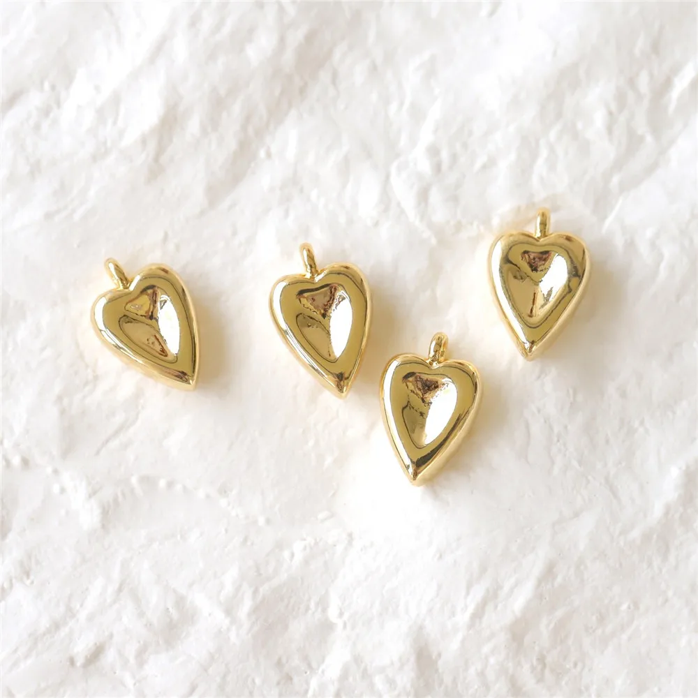Copper Plated Real Gold Concave Small Love Peach Heart Fashion Simple Pendant DIY Necklace Bracelet Handmade Charm Accessories
Copper Plated Real Gold Concave Small Love Peach Heart Fashion Simple Pendant DIY Necklace Bracelet Handmade Charm Accessories