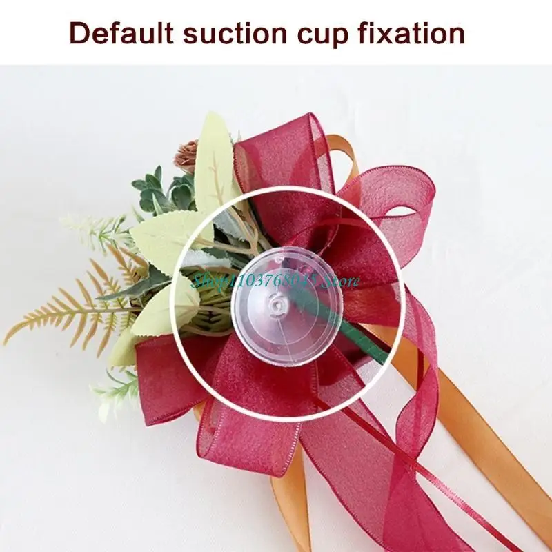 R53F Pack of 4 Wedding Car Flower Ornament with Bowknot for Glasses Decoration
R53F Pack of 4 Wedding Car Flower Ornament with Bowknot for Glasses Decoration