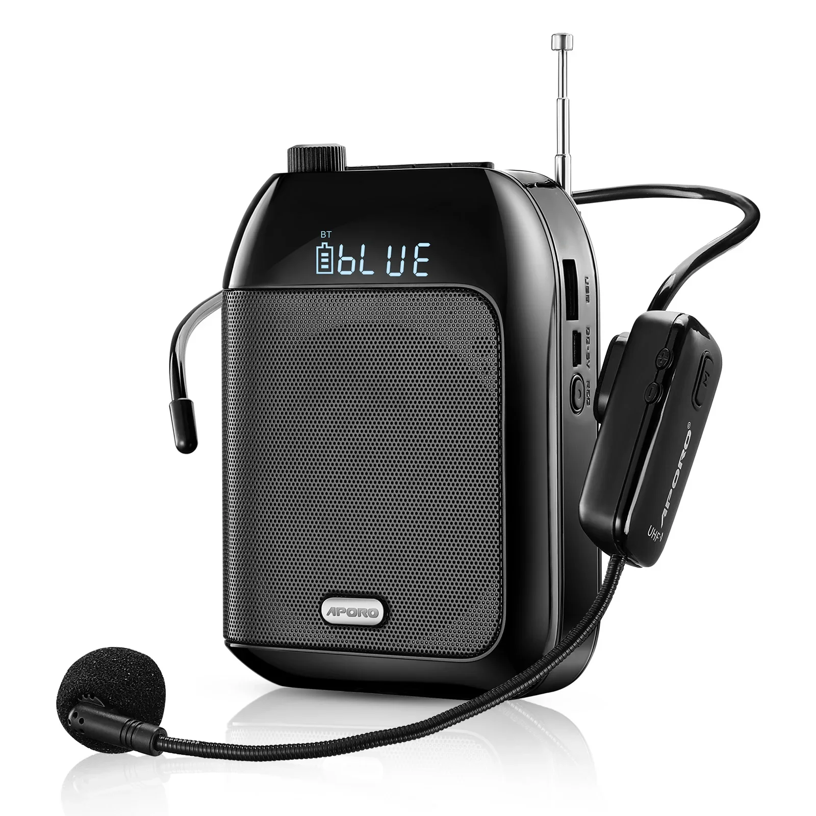 T9 Мегафон Портативный UHF Беспроводной Bluetooth-динамик 15 Вт Беспроводной усилитель голоса Громкоговоритель 7,4 В Lautsprecher FM-радио
T9 Мегафон Портативный UHF Беспроводной Bluetooth-динамик 15 Вт Беспроводной усилитель голоса Громкоговоритель 7,4 В Lautsprecher FM-радио