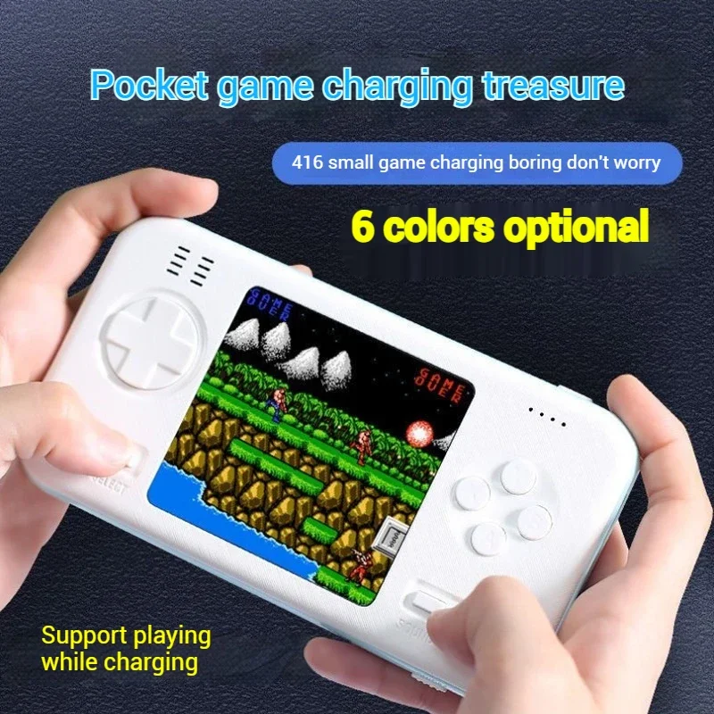 D12 Mobile Power Game Console Creative Power Bank 2-In-1 Retro Nostalgic Handheld Game Console With 416 Mini Games Built-In Gift
D12 Mobile Power Game Console Creative Power Bank 2-In-1 Retro Nostalgic Handheld Game Console With 416 Mini Games Built-In Gift