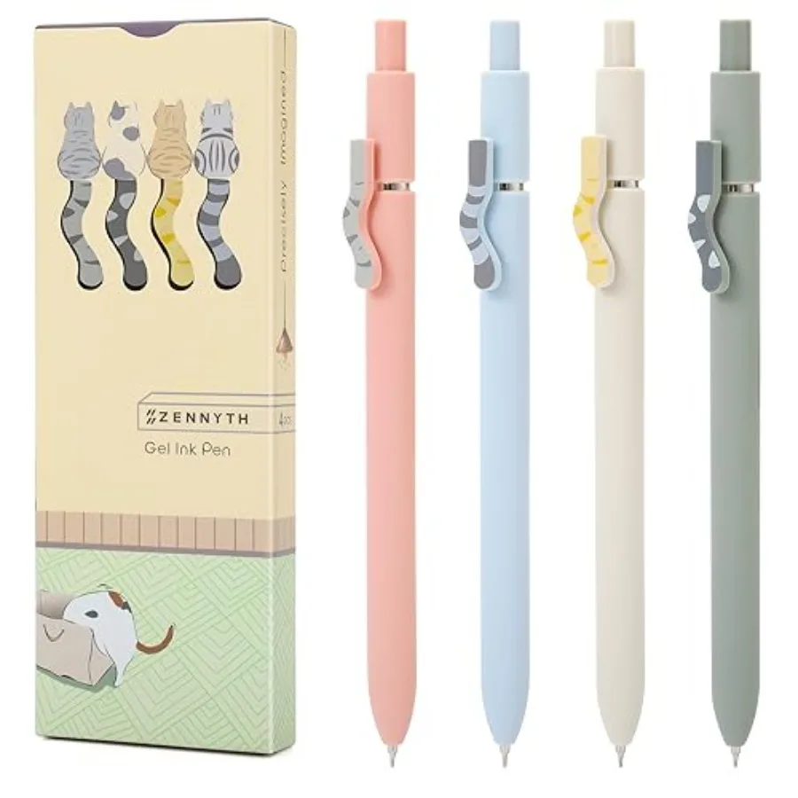 s, 4Pcs 0.5mm Quick Dry Black Ink Fine Point Smooth Writing Pens, High-End Series Ballpoint for Journaling Note Taking, Cat Lov
s, 4Pcs 0.5mm Quick Dry Black Ink Fine Point Smooth Writing Pens, High-End Series Ballpoint for Journaling Note Taking, Cat Lov