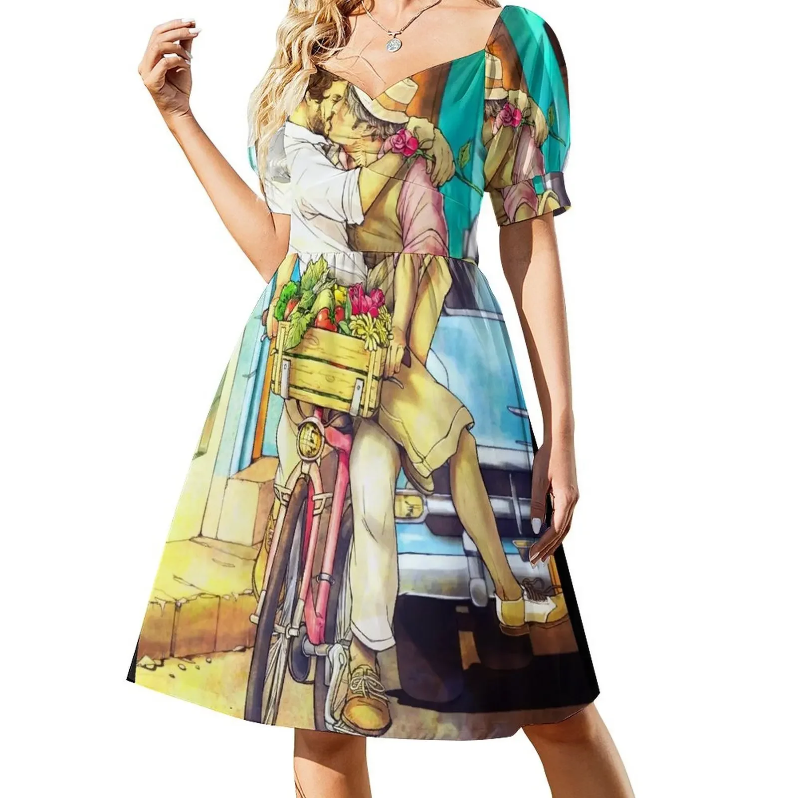 Valentines Hannigram Short-Sleeved Dress Women's dress luxury women's party dress evening prom
Valentines Hannigram Short-Sleeved Dress Women's dress luxury women's party dress evening prom