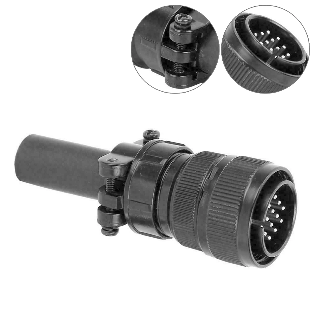 14 Pin Metal Male Plug Connector for Miller and For Hobart TIG MIG Welders Construction for Remote Control and Feeders
14 Pin Metal Male Plug Connector for Miller and For Hobart TIG MIG Welders Construction for Remote Control and Feeders