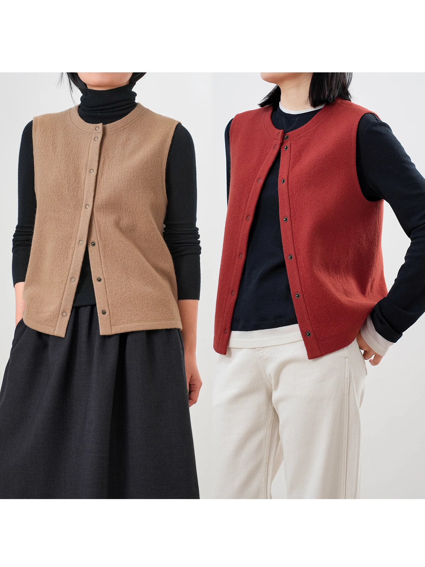 Three Pure Wool Airy Light Woolen Vest Minimalist Sleeveless Woolen Top for Women Commute Style Regular Length Outerwear
Three Pure Wool Airy Light Woolen Vest Minimalist Sleeveless Woolen Top for Women Commute Style Regular Length Outerwear