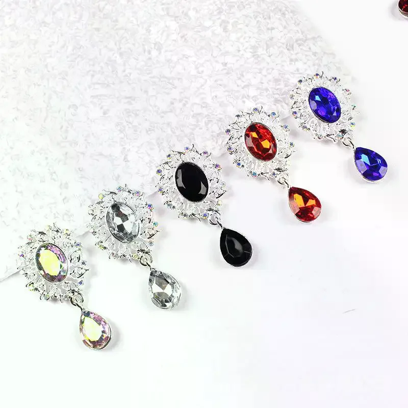 5 шт., брошь с каплями воды, аксессуары для одежды, декоративная сверкающая хрустальная пуговица для шитья, подвеска со стразами из сплава
5 шт., брошь с каплями воды, аксессуары для одежды, декоративная сверкающая хрустальная пуговица для шитья, подвеска со стразами из сплава
