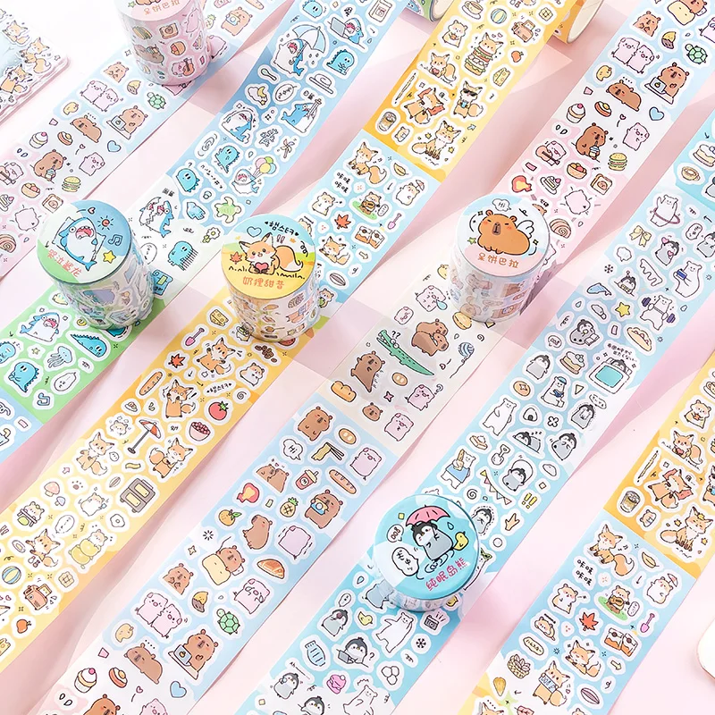 70mm*2m Cute Cartoon Creative Decoration Adhesive Tape PET Die Cutting Tapes Handbook DIY Scrapbooking Collage Journal Stickers
70mm*2m Cute Cartoon Creative Decoration Adhesive Tape PET Die Cutting Tapes Handbook DIY Scrapbooking Collage Journal Stickers