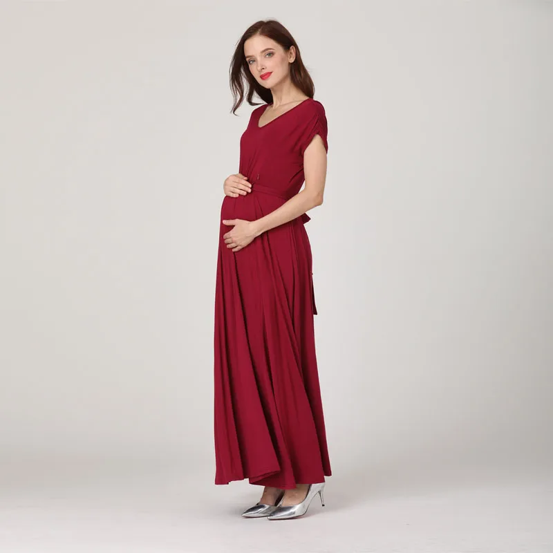 Spring Summer V-Neck Maternity Dress Long Breastfeeding Dress Casual Sexy Short Sleeve for Pregnant Women Postpartum Dresses
Spring Summer V-Neck Maternity Dress Long Breastfeeding Dress Casual Sexy Short Sleeve for Pregnant Women Postpartum Dresses