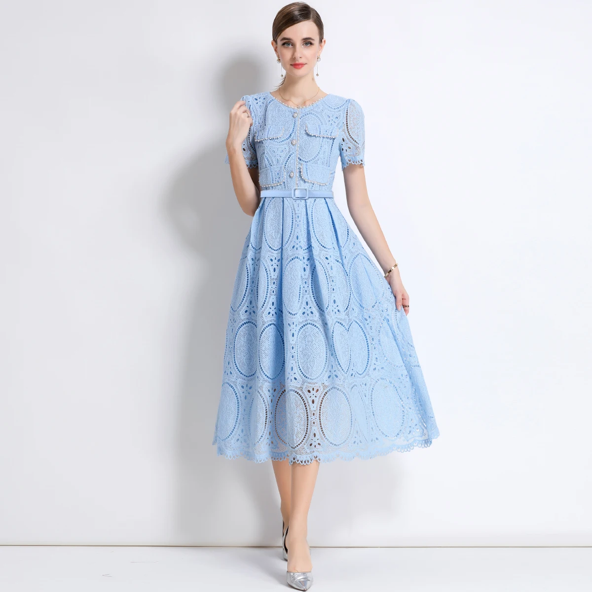 2025 Summer Luxury Beading Embroidery Flower Lace Long Dresses Women's Summer Prom Robe Evening Party Midi Vestidos Female
2025 Summer Luxury Beading Embroidery Flower Lace Long Dresses Women's Summer Prom Robe Evening Party Midi Vestidos Female