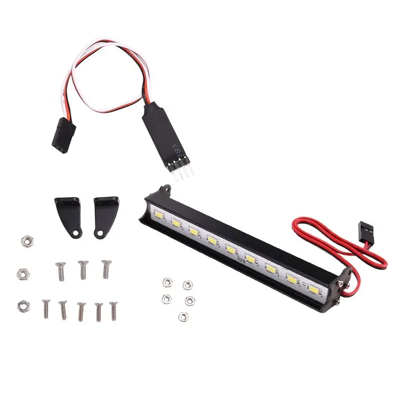 RC Car Roof LED Light Bar Adjustable Mode For 1/10 Crawler SCX10 Wraith Capra TRX4 TRX6 CC01
RC Car Roof LED Light Bar Adjustable Mode For 1/10 Crawler SCX10 Wraith Capra TRX4 TRX6 CC01
