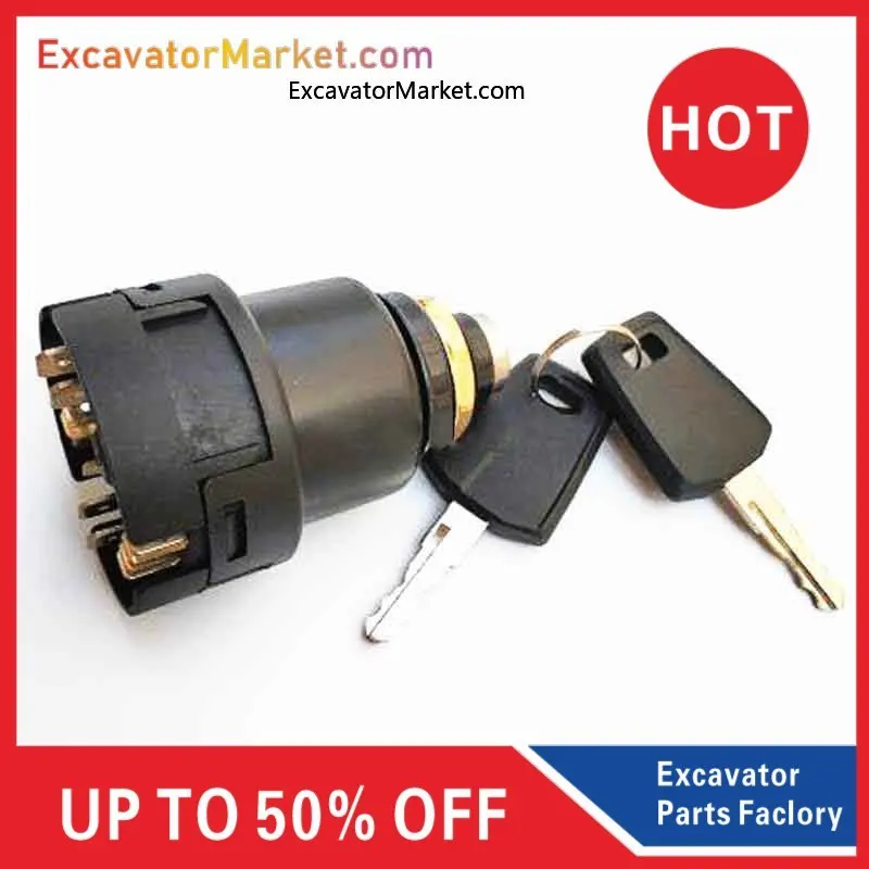For Excavator Excavator Power Start Ignition Switch Electric Door Lock Car Key For YUCHA 60/85/135/230-8
For Excavator Excavator Power Start Ignition Switch Electric Door Lock Car Key For YUCHA 60/85/135/230-8