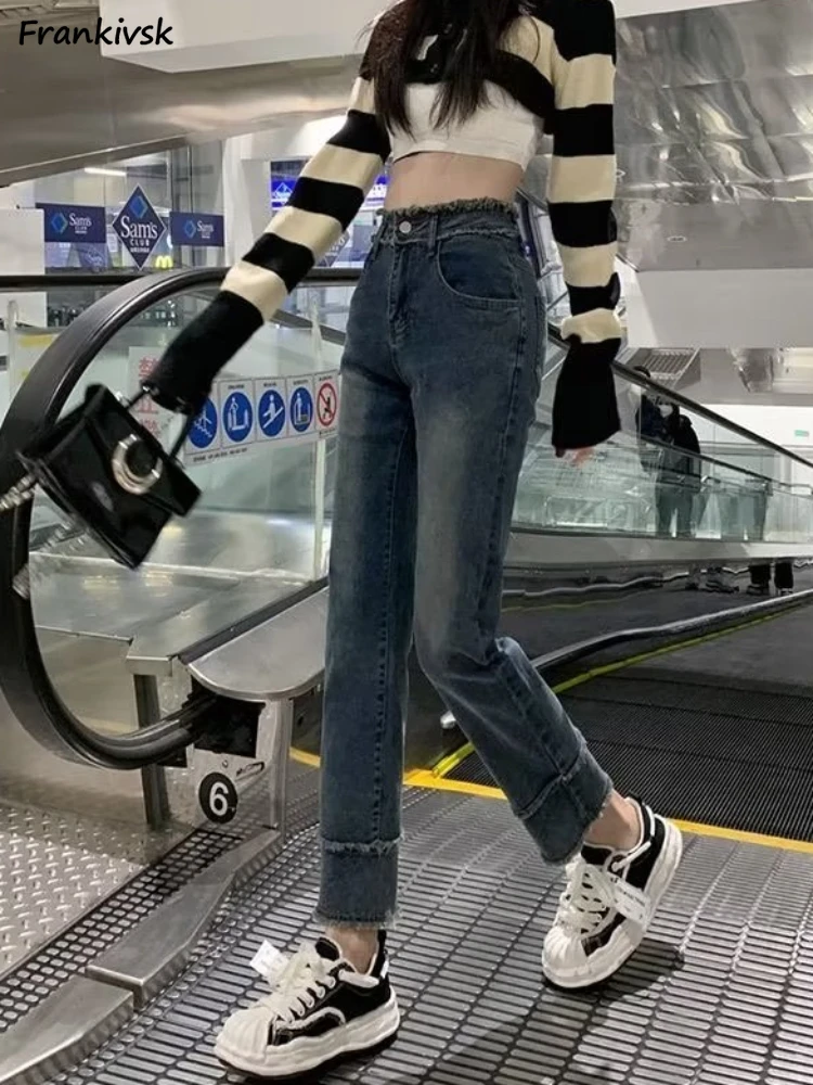 Do Old Jeans Women Tassel Retro European Style Slim Breathable Strechy High Quality Fashion Simple Daily Chic Trousers Leisure
Do Old Jeans Women Tassel Retro European Style Slim Breathable Strechy High Quality Fashion Simple Daily Chic Trousers Leisure