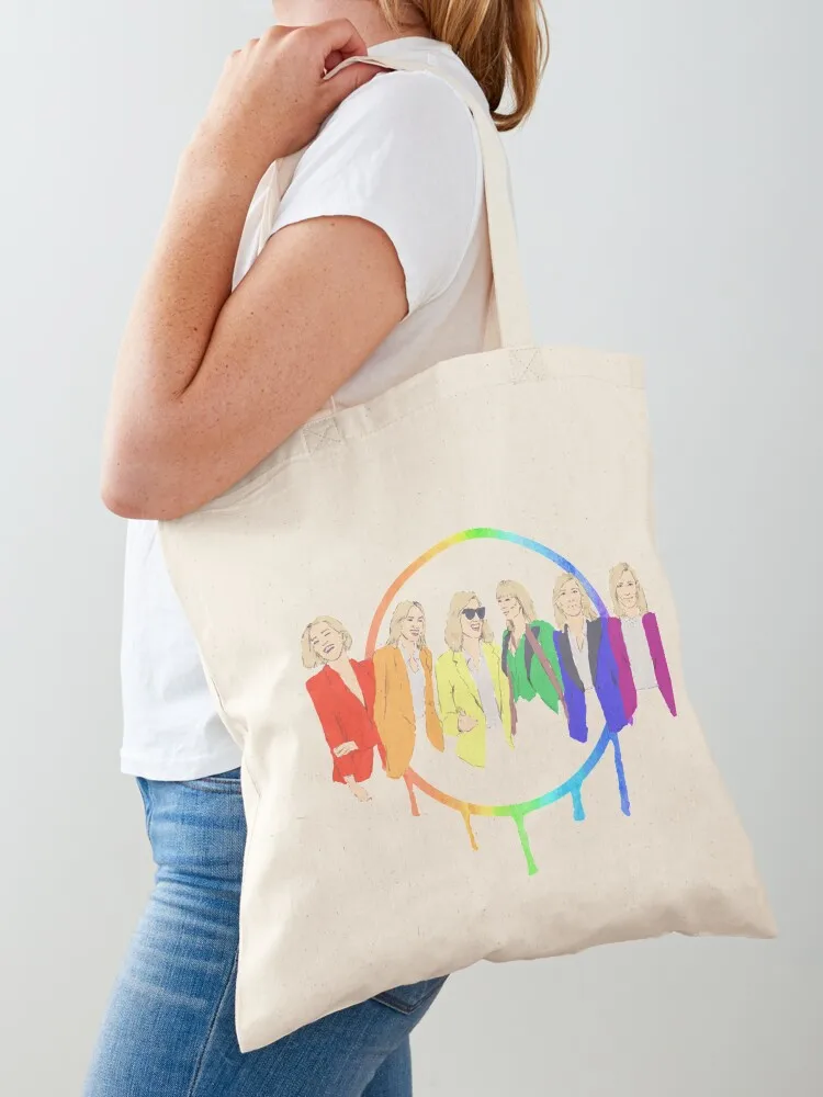 Cate Blanchett - Rainbow Pride Flag with Watercolour Tote Bag Women's handbag tote bags men Canvas bag for women shoping bag
Cate Blanchett - Rainbow Pride Flag with Watercolour Tote Bag Women's handbag tote bags men Canvas bag for women shoping bag