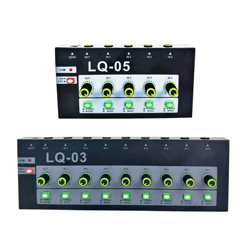 E56B 4/8 Channel Stereo Mixer Console 6.5mm Microphones Plugs For Studio Recording
E56B 4/8 Channel Stereo Mixer Console 6.5mm Microphones Plugs For Studio Recording