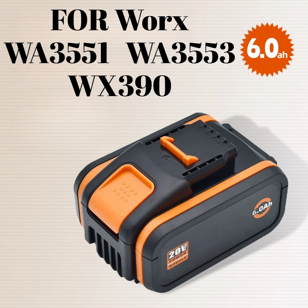Сменный аккумулятор для Worx WA3551 WA3553 WX390, 20 В, литий-ионный аккумулятор Power Share для аккумуляторной дрели, шайбы и электроинструментов
Сменный аккумулятор для Worx WA3551 WA3553 WX390, 20 В, литий-ионный аккумулятор Power Share для аккумуляторной дрели, шайбы и электроинструментов