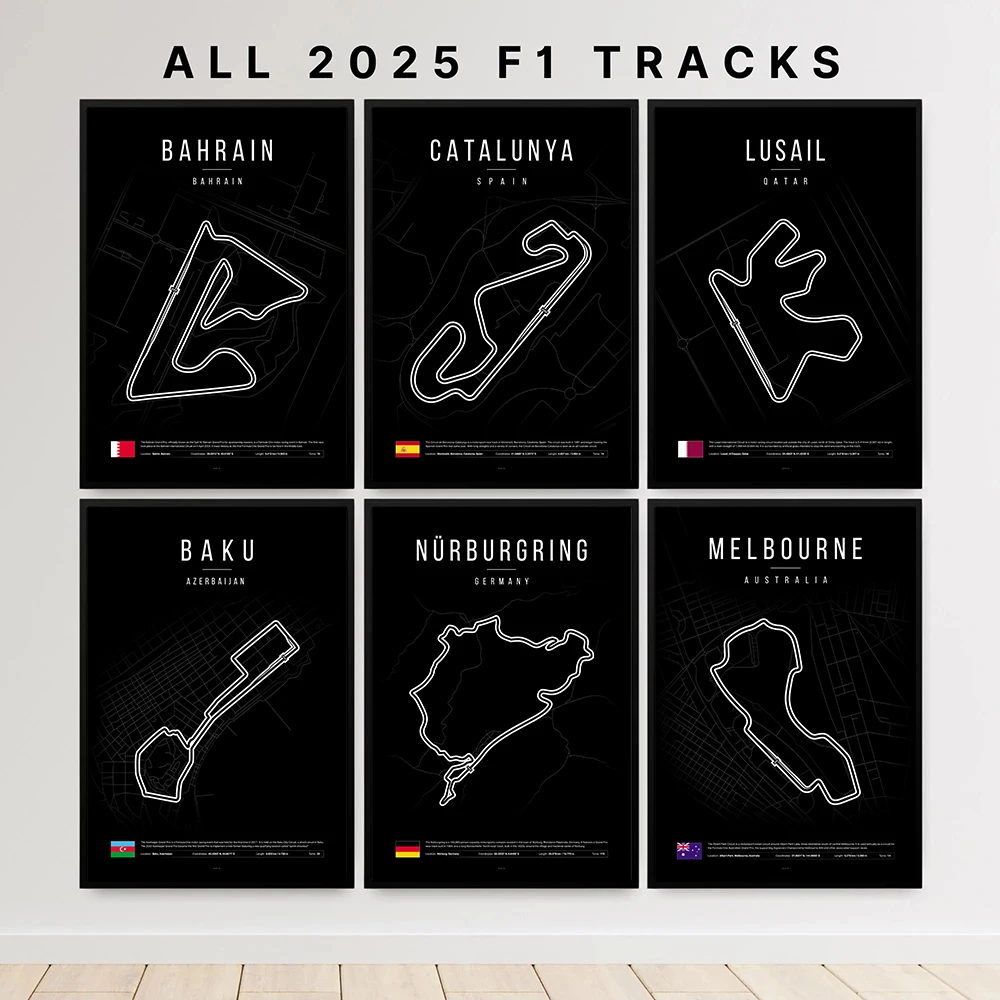 Black & White 2025 Formula One Wall Art Poster Aesthetic Race Picture Canvas Painting Race Track Wall Art Home Decor Print Room
Black & White 2025 Formula One Wall Art Poster Aesthetic Race Picture Canvas Painting Race Track Wall Art Home Decor Print Room