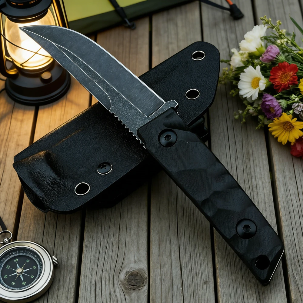 Легкий нож с фиксированным клинком из стали 8Cr13mov с эффектом stonewash, рукоять G10, для туризма, кемпинга, рыбалки, активного отдыха, многофункциональный инструмент
Легкий нож с фиксированным клинком из стали 8Cr13mov с эффектом stonewash, рукоять G10, для туризма, кемпинга, рыбалки, активного отдыха, многофункциональный инструмент