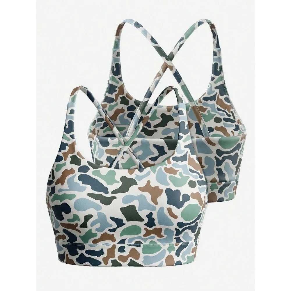 Women's Sexy Camo Bra Seamless U-Neck Crisscross Back High Impact Sports Bra For Workout Running Yoga
Women's Sexy Camo Bra Seamless U-Neck Crisscross Back High Impact Sports Bra For Workout Running Yoga