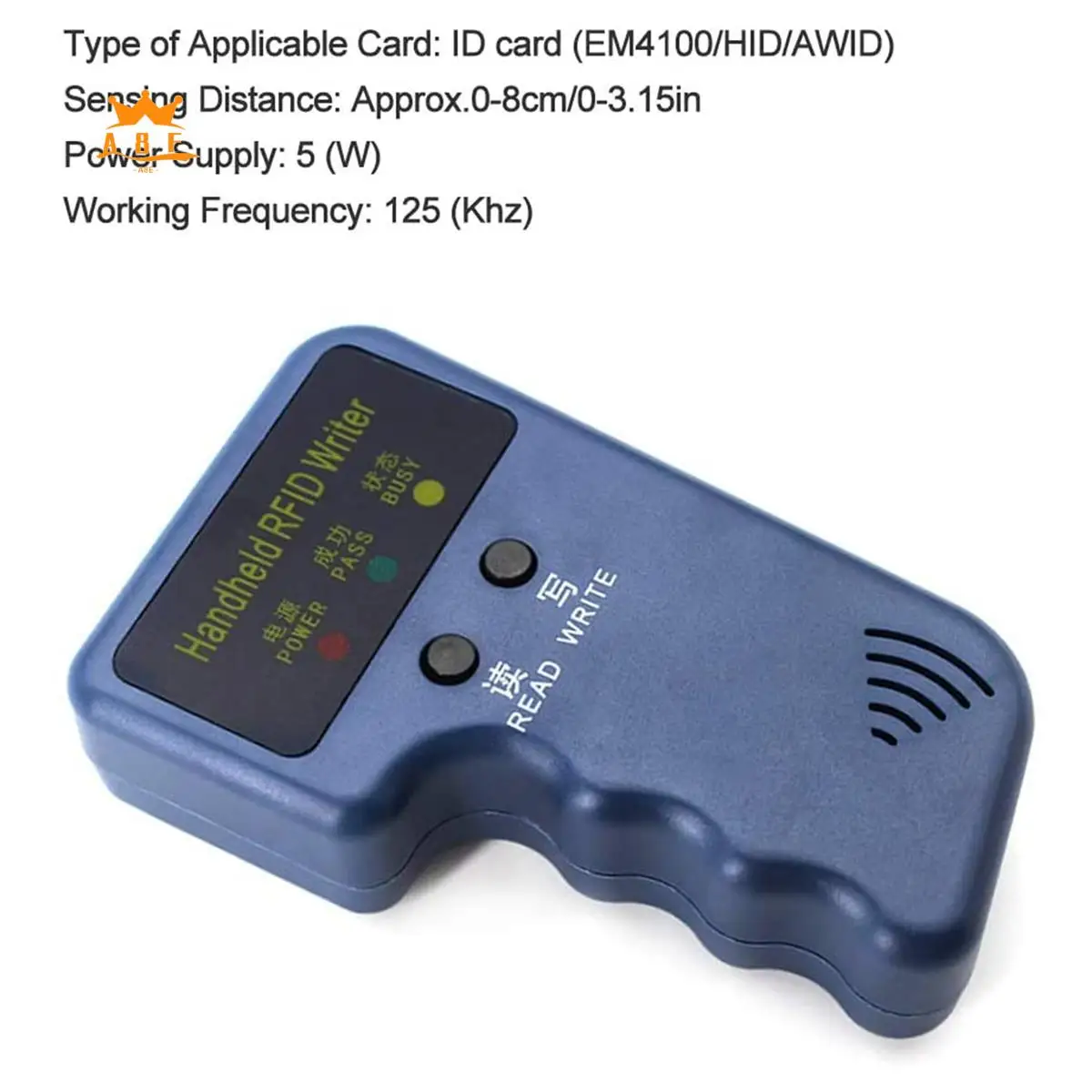 A08E-ручной копир RFID-карт 125 кГц ID (EM4100/HID/AWID) Дубликатор-считыватель с 6 записываемыми брелками + 6 записываемых карт
A08E-ручной копир RFID-карт 125 кГц ID (EM4100/HID/AWID) Дубликатор-считыватель с 6 записываемыми брелками + 6 записываемых карт