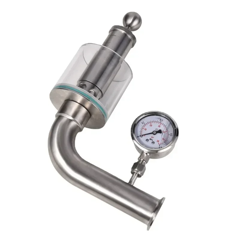 Hot salesHot salesStainless Steel SS304 Sanitary Adjustable Pressure Reducing Valve Tri Clamp Safety Exhaust Valve With Gague
Hot salesHot salesStainless Steel SS304 Sanitary Adjustable Pressure Reducing Valve Tri Clamp Safety Exhaust Valve With Gague
