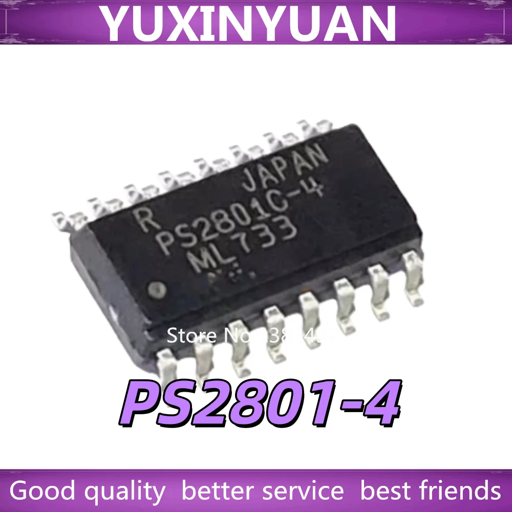 50pcs PS2801-4 PS2801C-4 SOP-16 Four channel transistor optocoupler PS2801 In Stock Wholesale
50pcs PS2801-4 PS2801C-4 SOP-16 Four channel transistor optocoupler PS2801 In Stock Wholesale