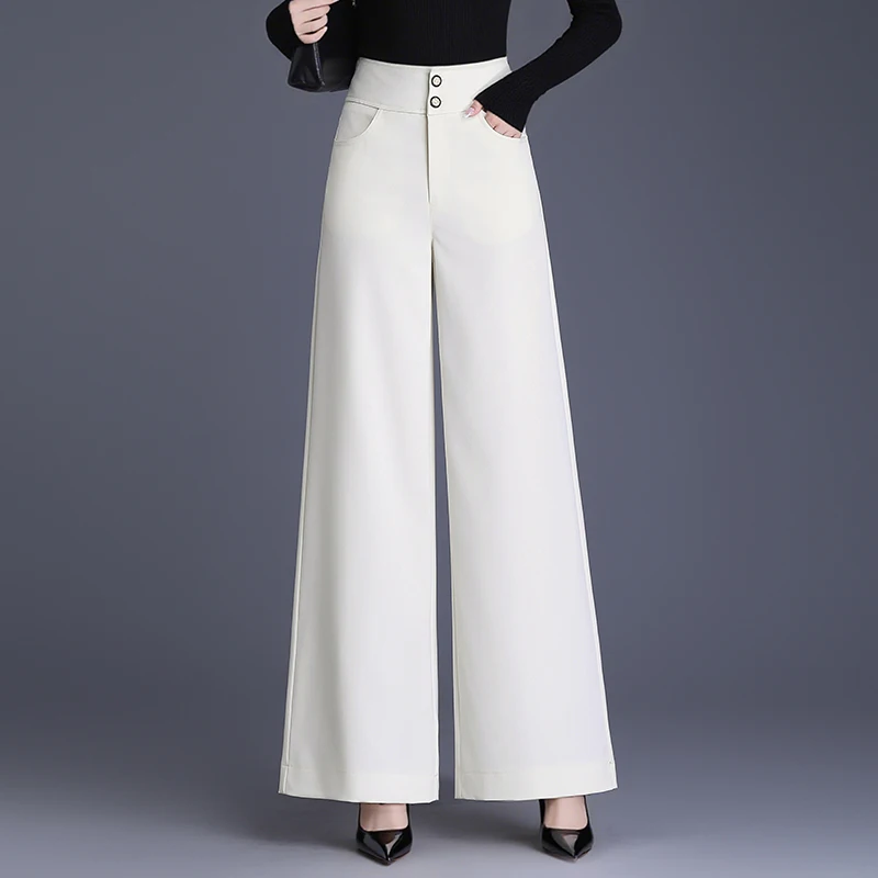 Брюки-палаццо Thiened белые, женские, осенне-зимние, новые, с высокой талией, драпированные, маленькие размеры, свободные, прямые, повседневные
Брюки-палаццо Thiened белые, женские, осенне-зимние, новые, с высокой талией, драпированные, маленькие размеры, свободные, прямые, повседневные