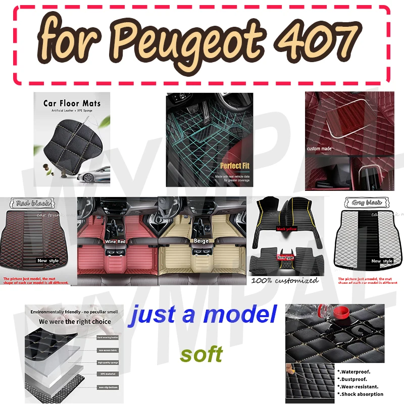 LUXURY Car Floor Mats For Peugeot 407 2004~2010 Carpets Rugs Interior Parts Leather Mat
LUXURY Car Floor Mats For Peugeot 407 2004~2010 Carpets Rugs Interior Parts Leather Mat