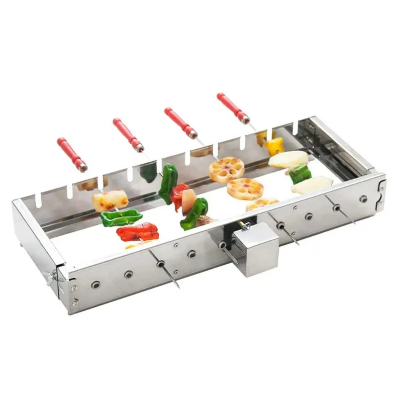 Commercial Stainless Steel Grill Skewers Full-automatic Barbecue Rotate Machine Width Adjustable Hot Dog Roller
Commercial Stainless Steel Grill Skewers Full-automatic Barbecue Rotate Machine Width Adjustable Hot Dog Roller