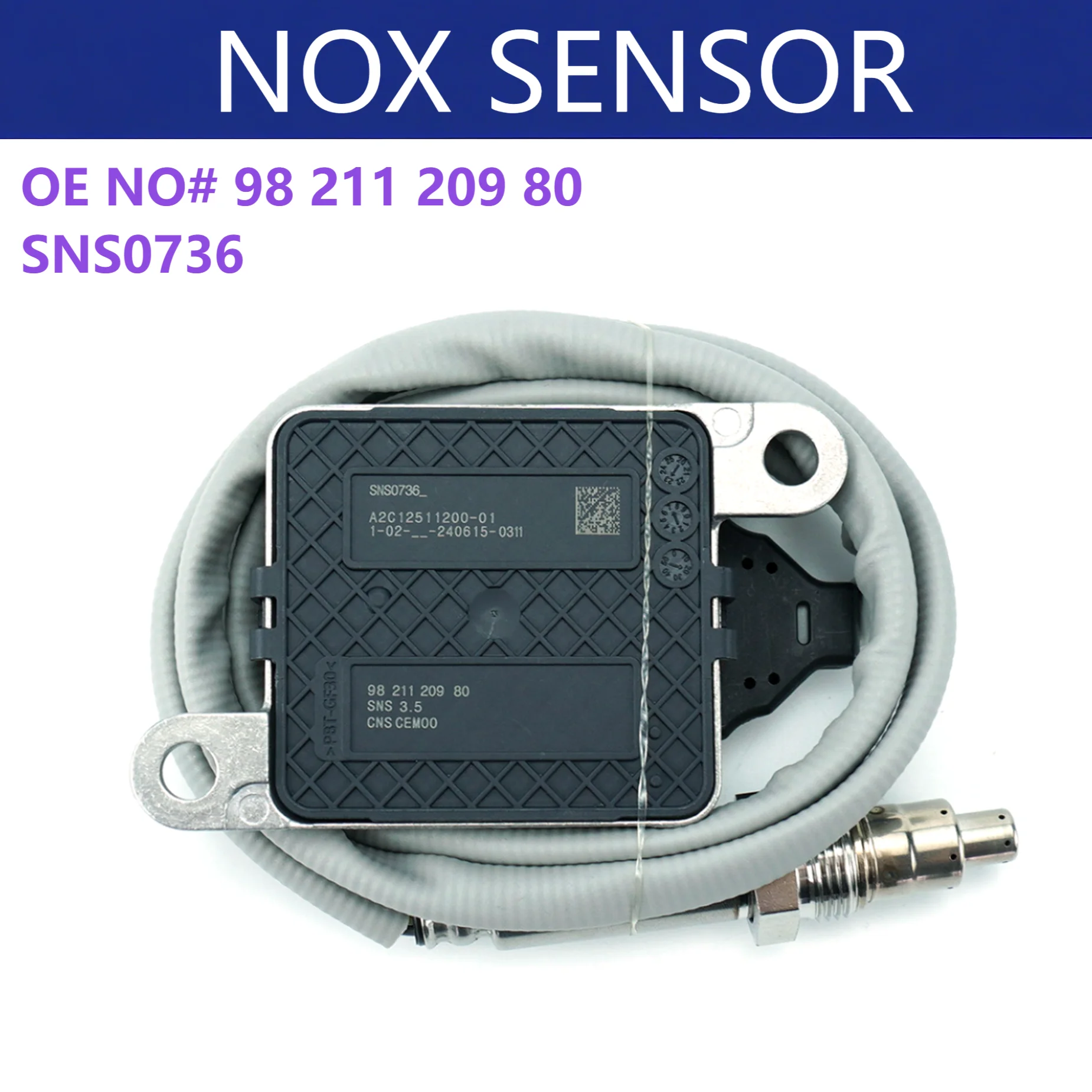 NOX Sensor 9821120980 SNS0736 Nitrogen Oxide Sensor For 12V Peugeot Citroen Renault 2012-2021
NOX Sensor 9821120980 SNS0736 Nitrogen Oxide Sensor For 12V Peugeot Citroen Renault 2012-2021