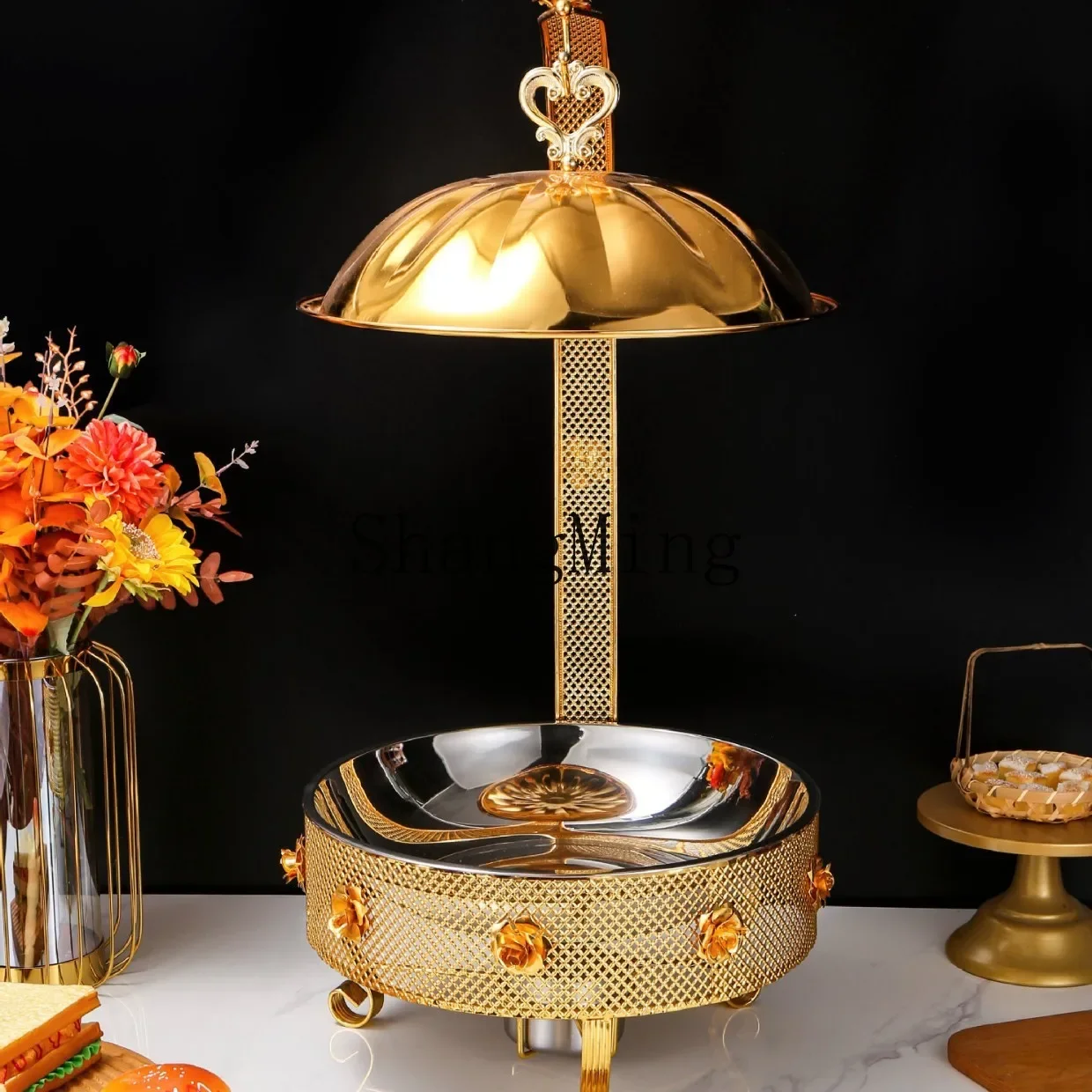 CL stainless steel luxury golden alcohol stove restaurant buffet stove hotel pumpkin weld flower stove
CL stainless steel luxury golden alcohol stove restaurant buffet stove hotel pumpkin weld flower stove