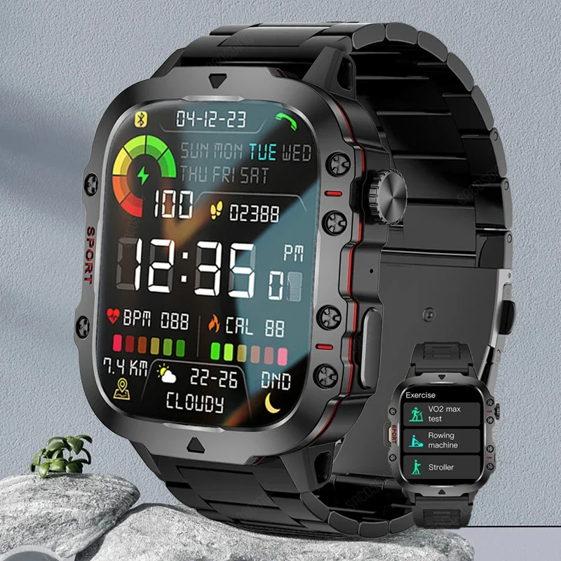 2024 New Outdoor Smart Watch Men 1.96" Screen 3AT Waterproof Watches Bluetooth Call Ai Voice Sport Smartwatch For Android Xiaomi
2024 New Outdoor Smart Watch Men 1.96" Screen 3AT Waterproof Watches Bluetooth Call Ai Voice Sport Smartwatch For Android Xiaomi