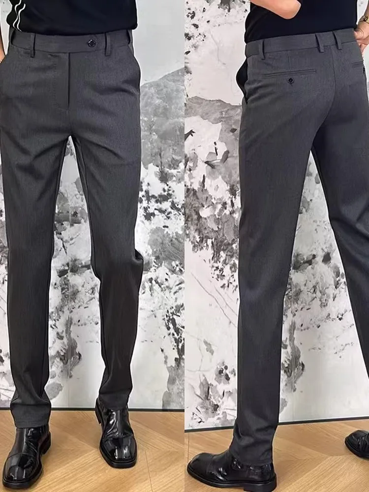 Busin Casual Men's Straight Leg Pants American Trendy Brand Lightweight Drapey Waist Loop 2026 New Sle Youth Faion
Busin Casual Men's Straight Leg Pants American Trendy Brand Lightweight Drapey Waist Loop 2026 New Sle Youth Faion