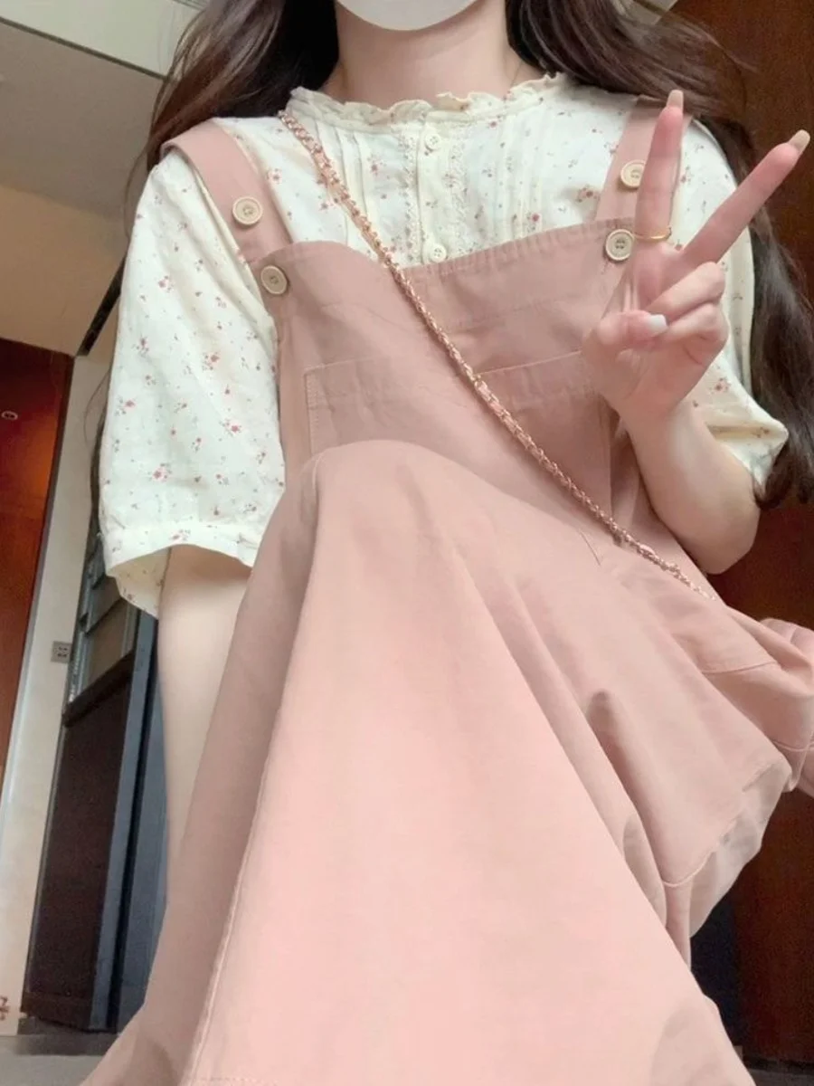 plus Size Floral Print irt Dr Set Casual Sweet Sle round Ne ort Sve A-Line Midi Skirt for Plump Girls
plus Size Floral Print irt Dr Set Casual Sweet Sle round Ne ort Sve A-Line Midi Skirt for Plump Girls