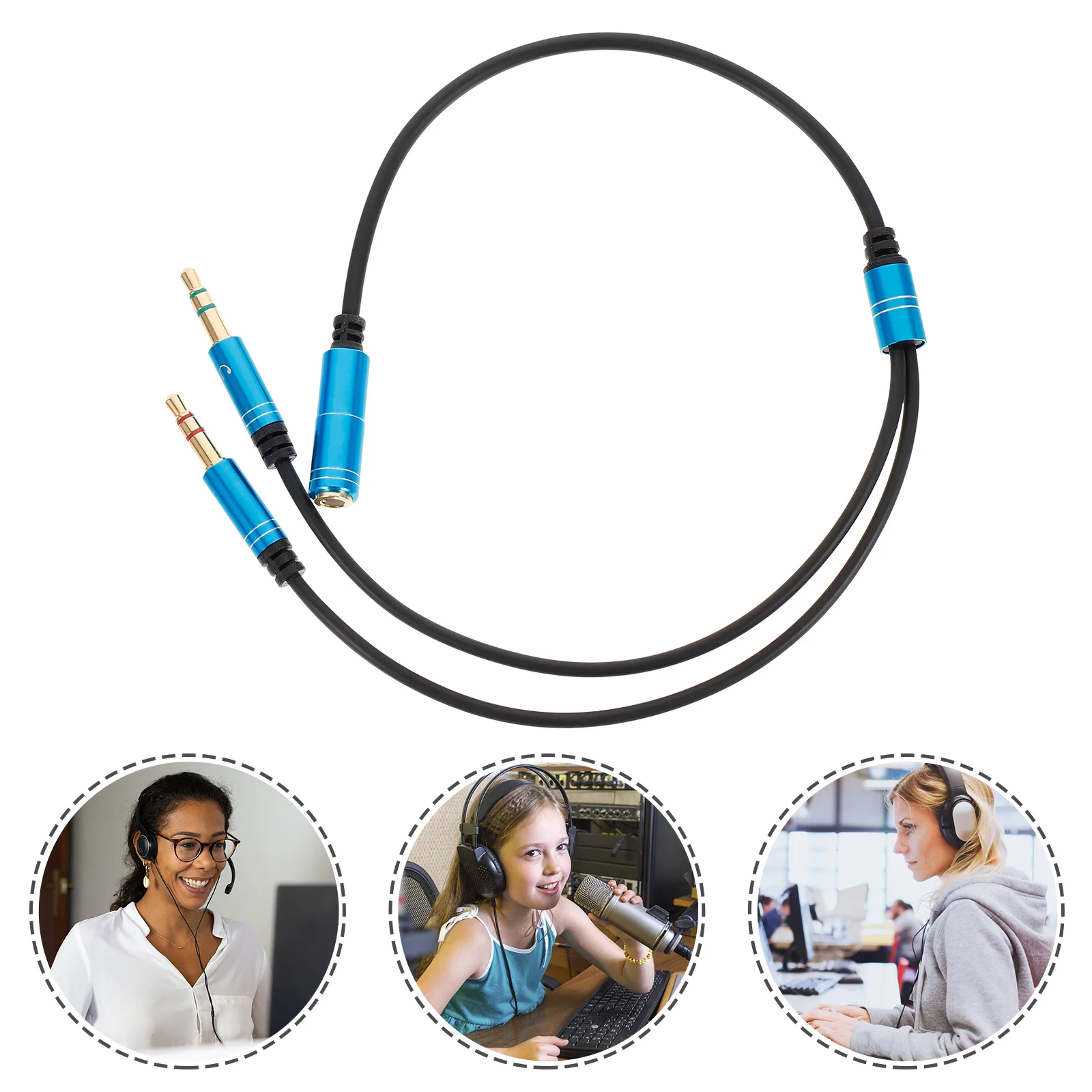 Audio Line 3.5mm Headphone Splitter Y Cable Mic Earphones Port Cord Computer Accessory Gold Plugs Anti Oxidation Corrosion
Audio Line 3.5mm Headphone Splitter Y Cable Mic Earphones Port Cord Computer Accessory Gold Plugs Anti Oxidation Corrosion