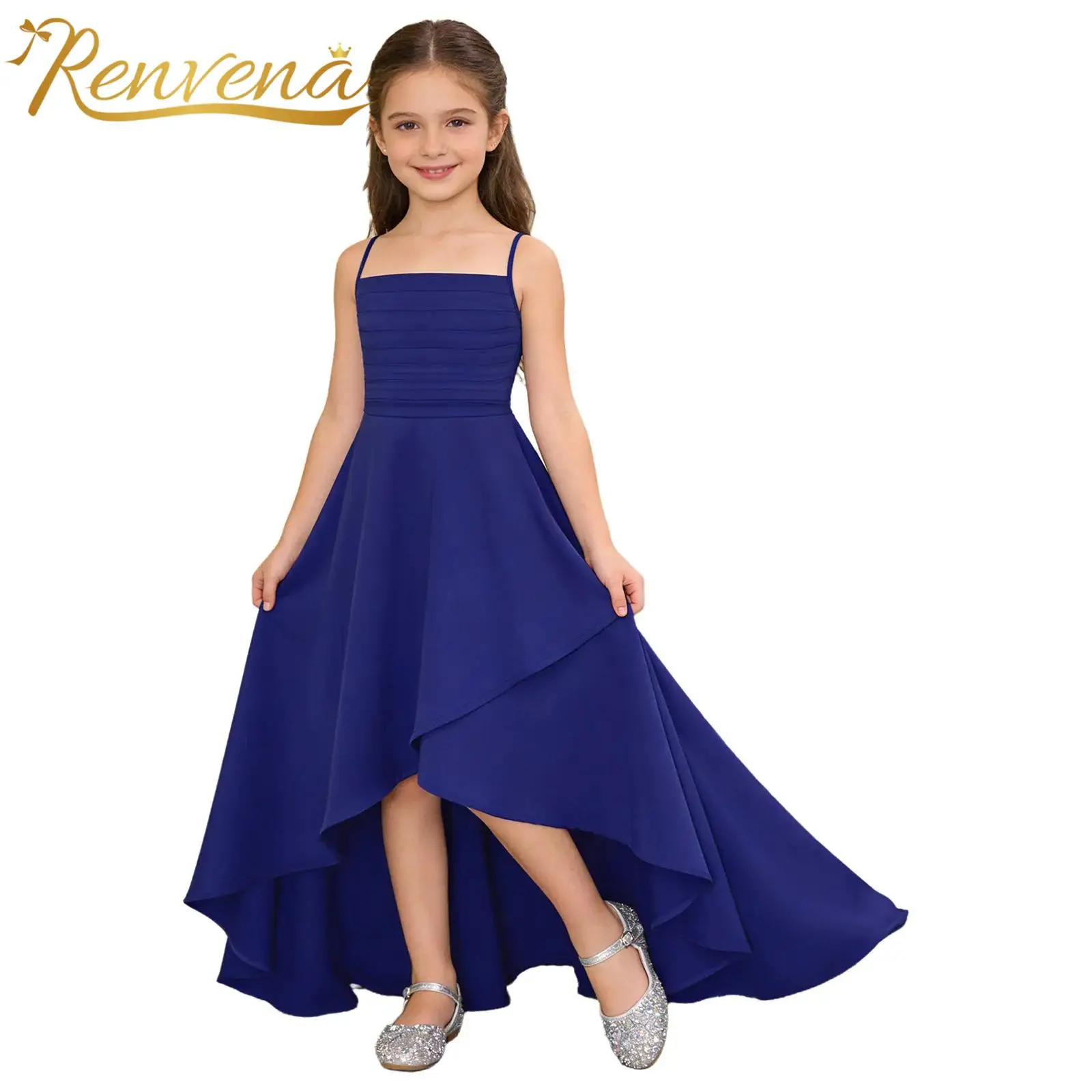 Kids Girl Spaghetti Strap Dress Junior Bridesmaid Dresses Elegant Party Gown Pleated Sling Maxi Dress Wedding Formal Party Prom
Kids Girl Spaghetti Strap Dress Junior Bridesmaid Dresses Elegant Party Gown Pleated Sling Maxi Dress Wedding Formal Party Prom