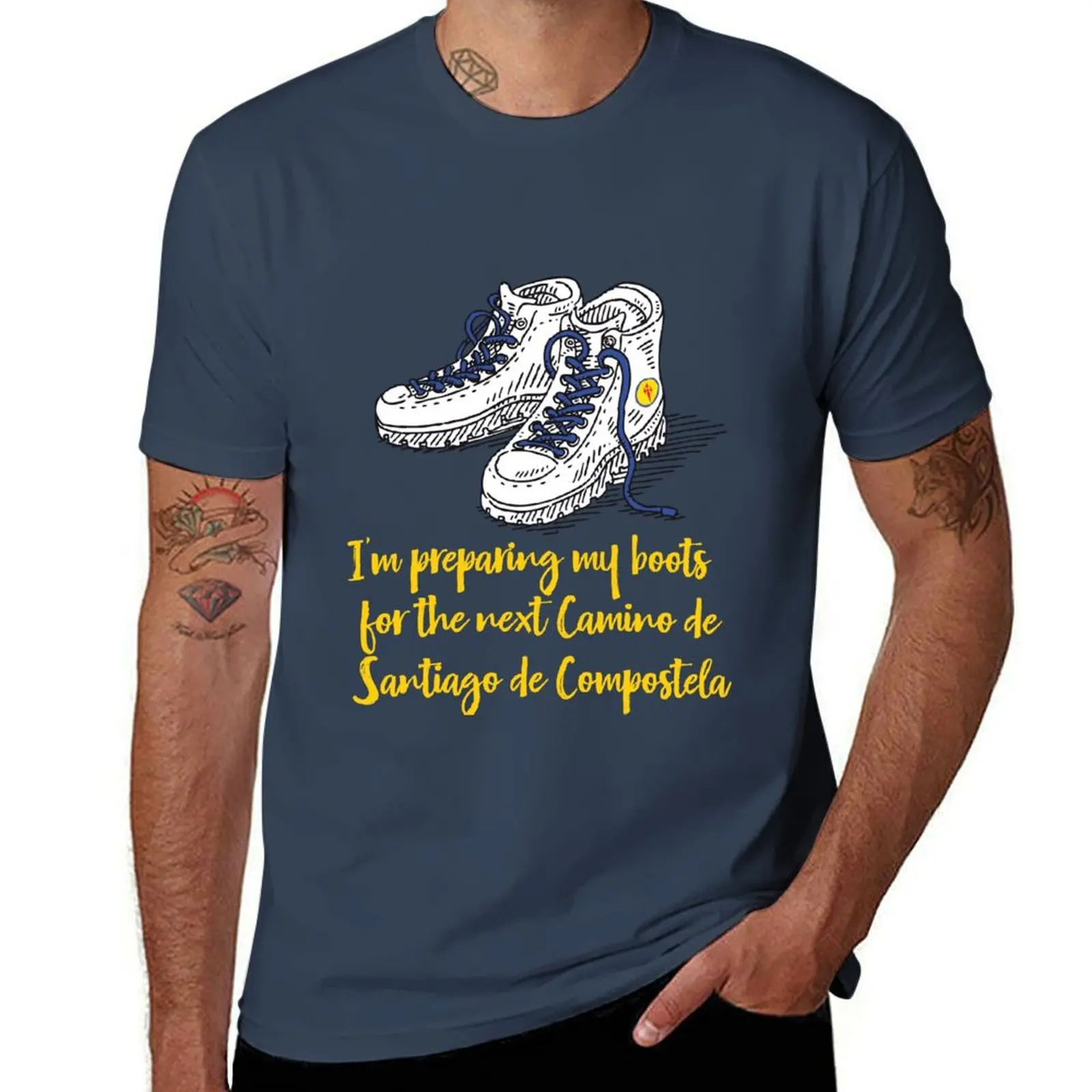 i'm preparing for the next camino de Santiago de Compostela T-Shirt graphic t shirts topping mens designer clothes
i'm preparing for the next camino de Santiago de Compostela T-Shirt graphic t shirts topping mens designer clothes
