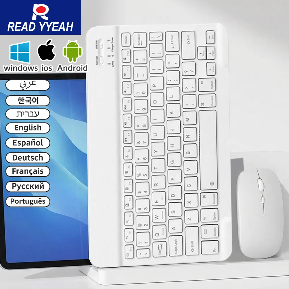 Wireless Keyboard and Mouse for iPad A16 Air Pro Mini General Keyboard for Apple Samsung Xiaomi Tablet Phone Bluetooth Keyboard
Wireless Keyboard and Mouse for iPad A16 Air Pro Mini General Keyboard for Apple Samsung Xiaomi Tablet Phone Bluetooth Keyboard