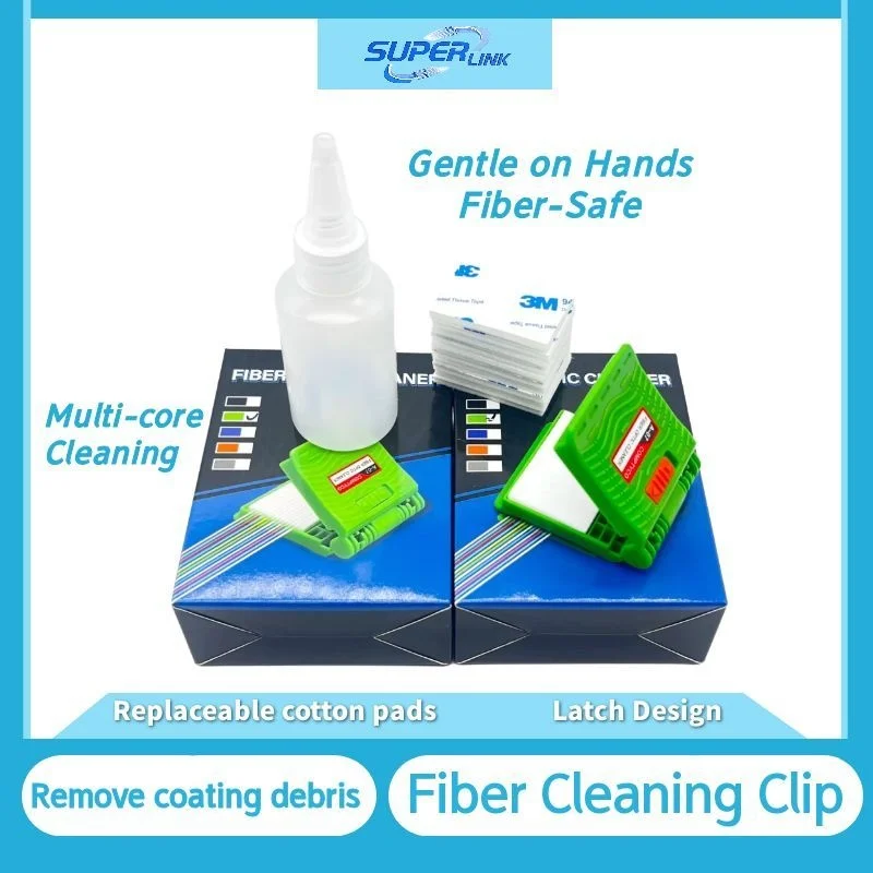 COMPTYCO Fiber Cleaning Clip, Fiber Wiper, Replaceable Cotton Pads, Buckle Lock Design, Multi-core Fiber Cleaning Tool,ftth
COMPTYCO Fiber Cleaning Clip, Fiber Wiper, Replaceable Cotton Pads, Buckle Lock Design, Multi-core Fiber Cleaning Tool,ftth