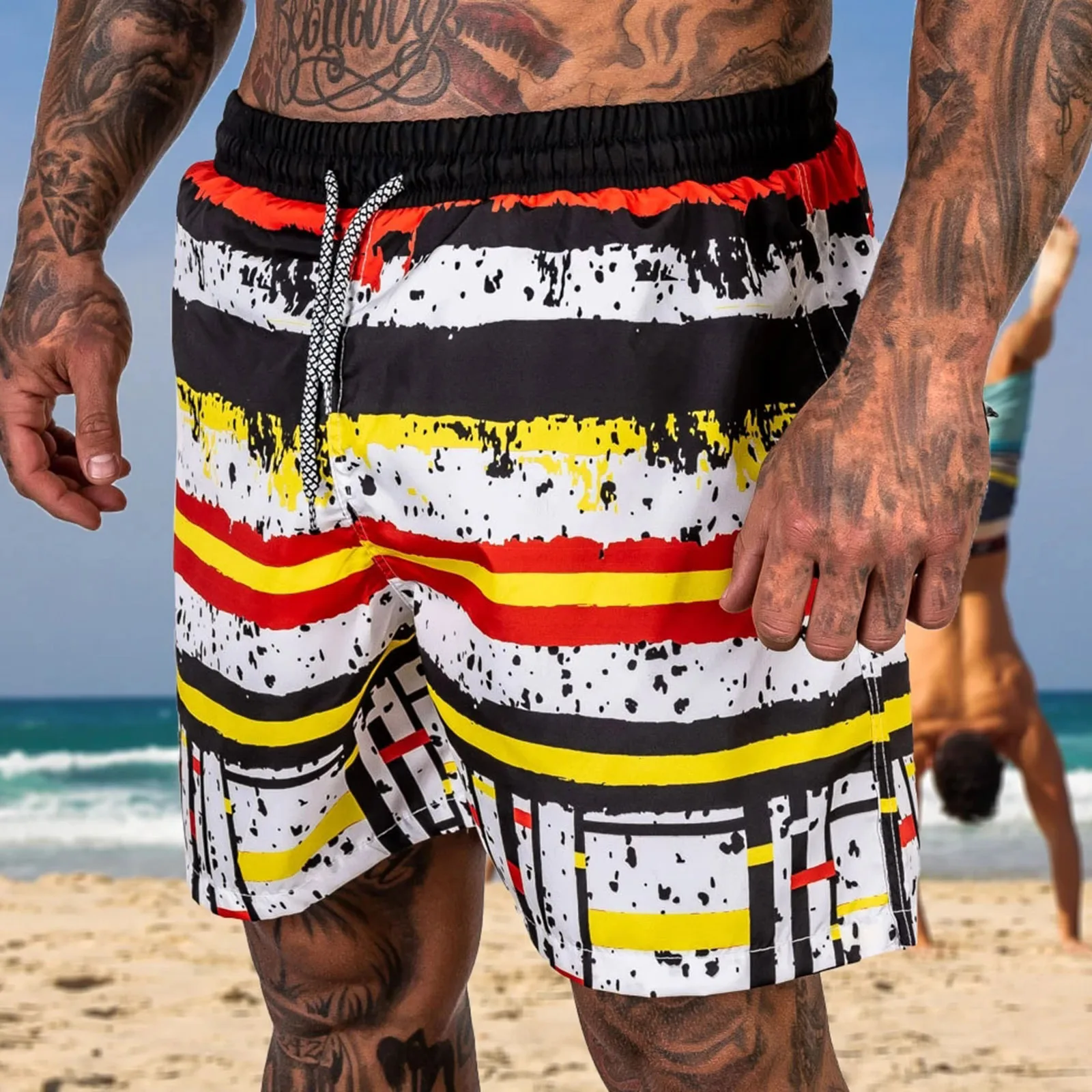 Color Stripes Beach Shorts Swimwear 3D Print Fashion Men's Oversized Surfing Board Pants Holiday Swimsuits Trunks Kids Clothing
Color Stripes Beach Shorts Swimwear 3D Print Fashion Men's Oversized Surfing Board Pants Holiday Swimsuits Trunks Kids Clothing