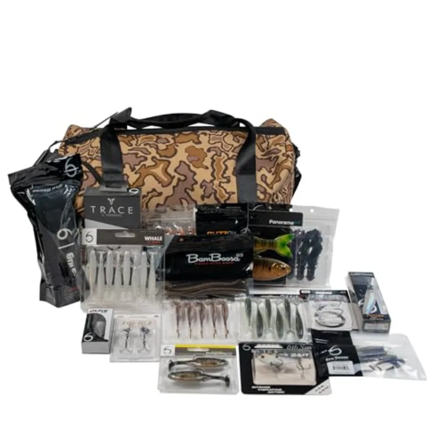 Recon Bundle Bait Camp Duffle with Assorted Lures and Terminal Tackle Compact Grab-and-Go Fishing Bundle
Recon Bundle Bait Camp Duffle with Assorted Lures and Terminal Tackle Compact Grab-and-Go Fishing Bundle