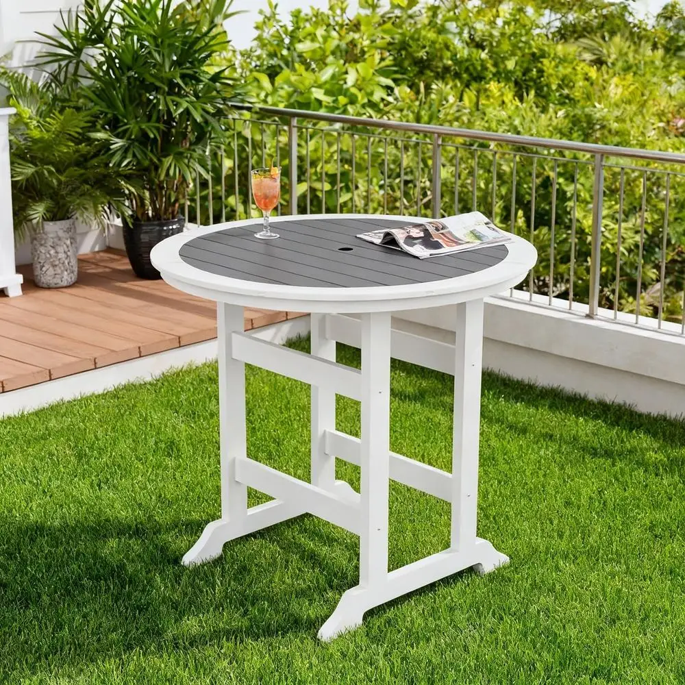 Bar Table, 48.03 Weather Resistant HDPE Outdoor High Top Table with 1.96 Umbrella Hole for Garden, Backyard, Yard, Pool, Balcon
Bar Table, 48.03 Weather Resistant HDPE Outdoor High Top Table with 1.96 Umbrella Hole for Garden, Backyard, Yard, Pool, Balcon
