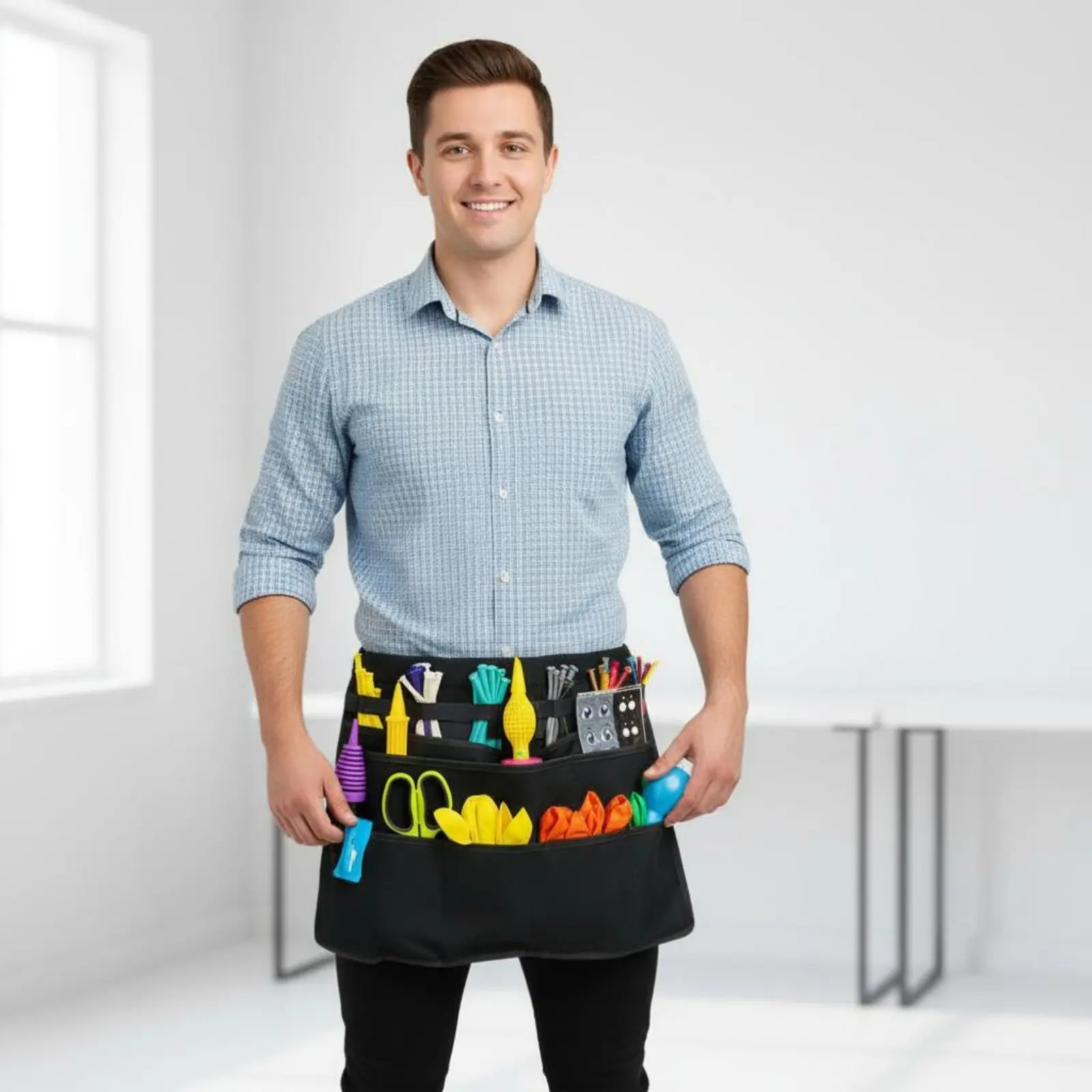 Clown Tool Apron Sturdy Material Balloon Organizer Apron Balloon Tool Pouch Lightweight Party Supply Waterproof for Performance
Clown Tool Apron Sturdy Material Balloon Organizer Apron Balloon Tool Pouch Lightweight Party Supply Waterproof for Performance