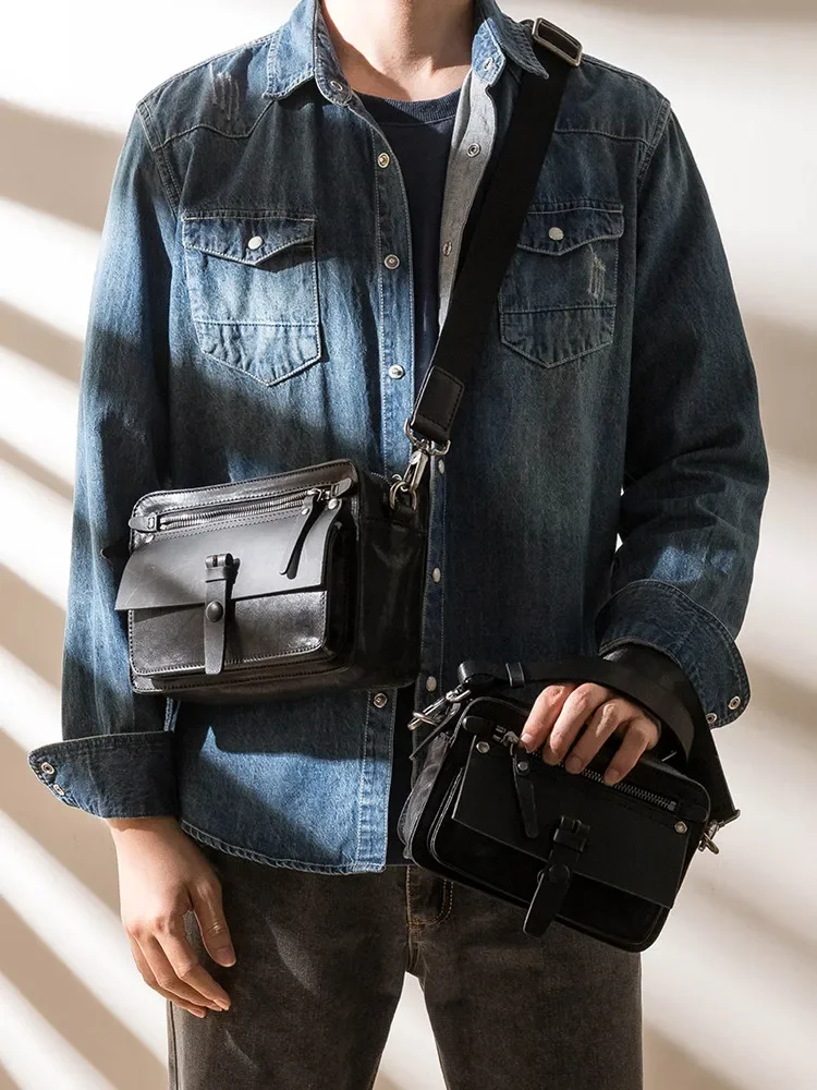 Leather crossbody men's tooling cowhide mailman mobile phone diagonal span bag
Leather crossbody men's tooling cowhide mailman mobile phone diagonal span bag