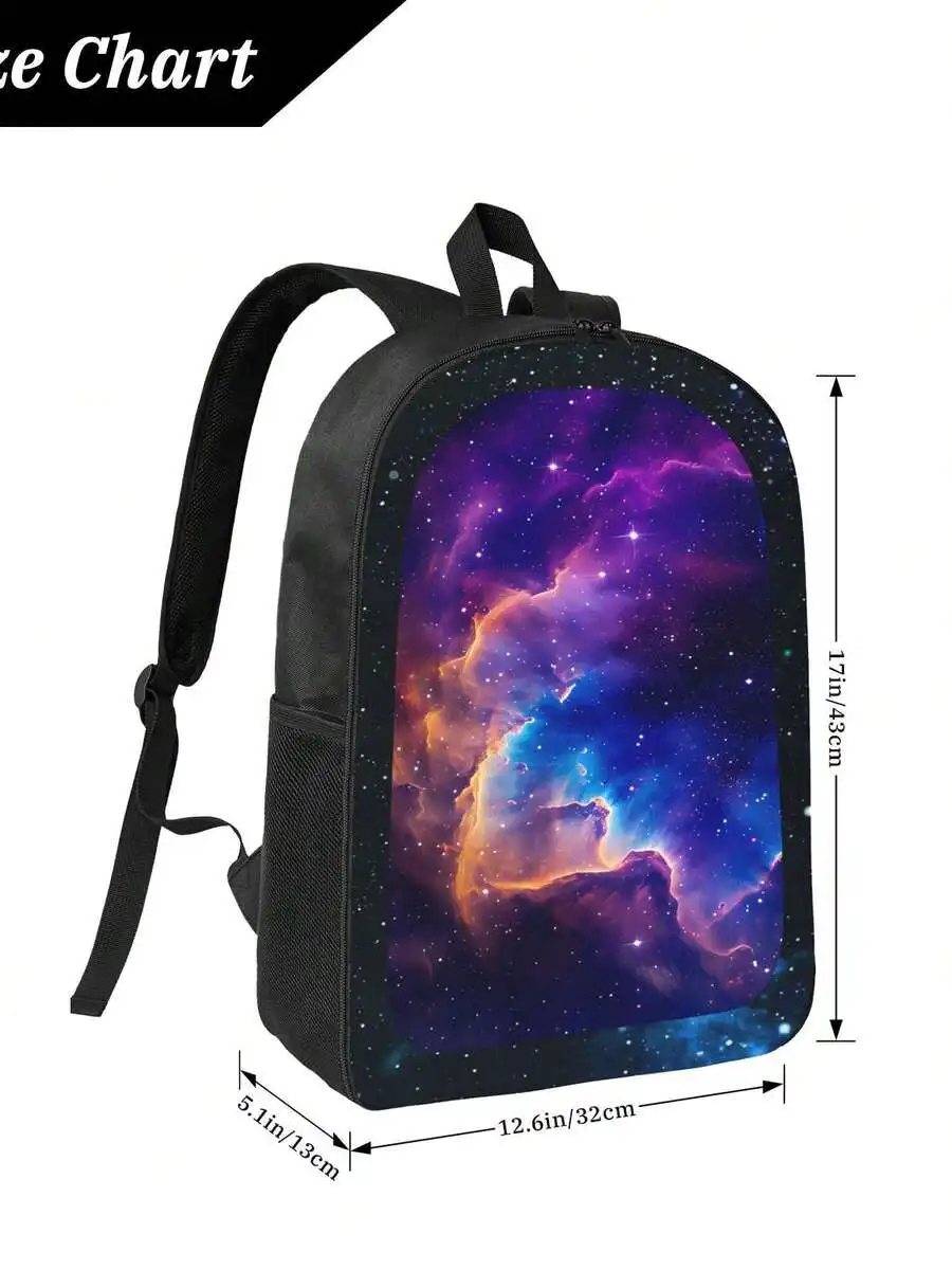 Galaxy Nebula Print Backpack For Adults, Casual Daily Use Backpack With Starry Space Design
Galaxy Nebula Print Backpack For Adults, Casual Daily Use Backpack With Starry Space Design