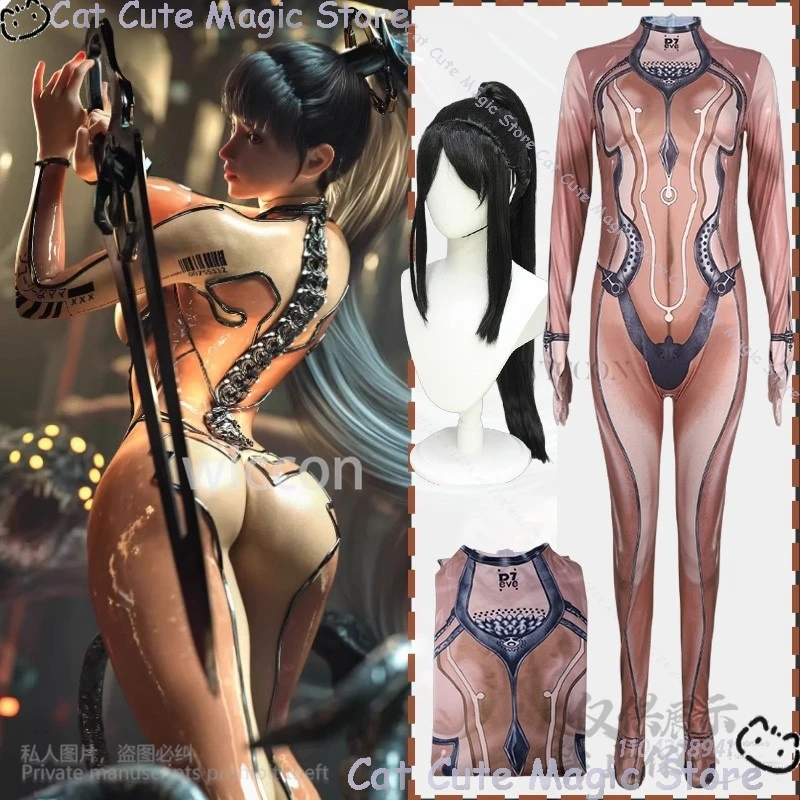 Game Stellar Cosplay Blade Eve Sexy Punk Jumpsuit 3D Print Polyester Zentai Jirai Kei Girls Wig Comic Con Woman Suit Customized
Game Stellar Cosplay Blade Eve Sexy Punk Jumpsuit 3D Print Polyester Zentai Jirai Kei Girls Wig Comic Con Woman Suit Customized