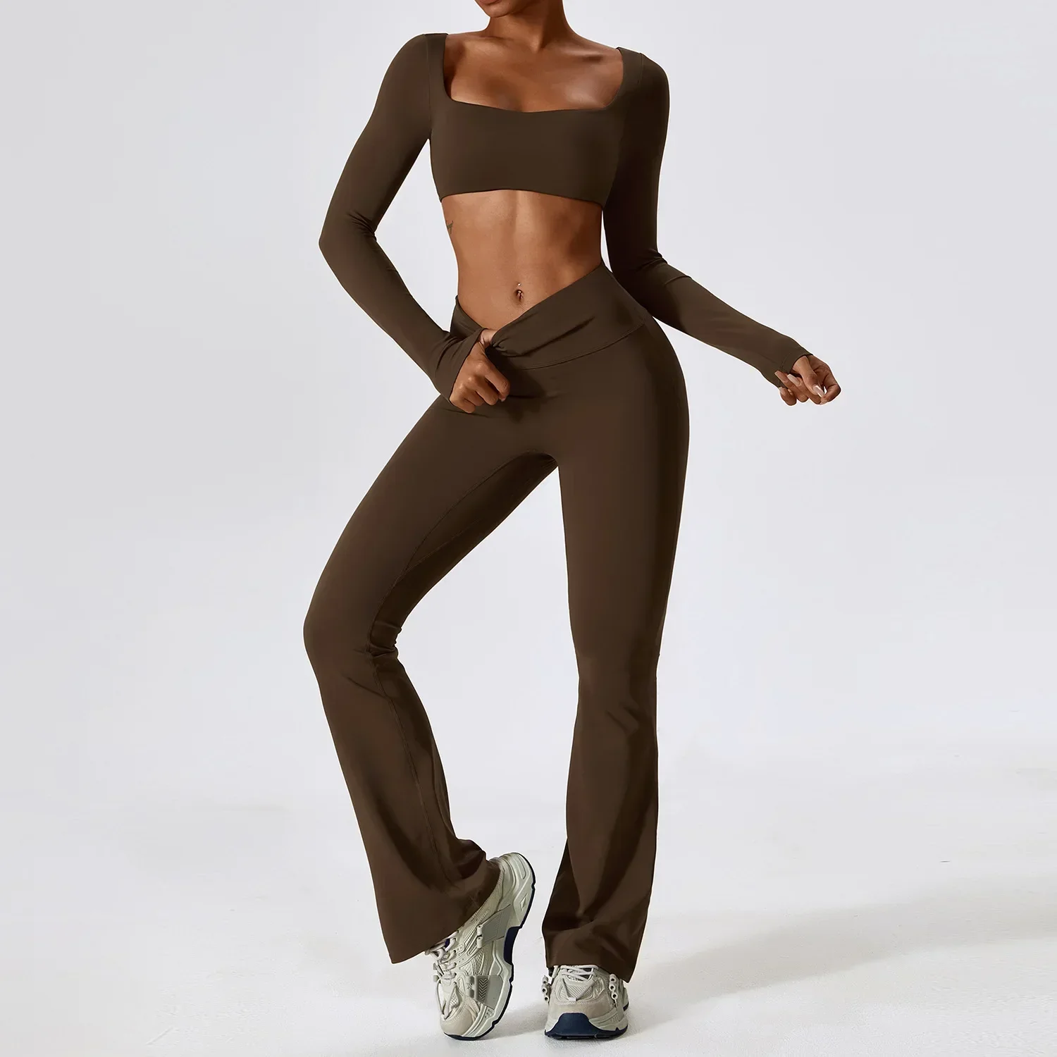 Women Yoga Suit 2PCS Gym Fitting Sports Set Workout Breathable T Shirts Tank Top Tracksuit Loose Bell-bottoms Leggings Yoga Set
Women Yoga Suit 2PCS Gym Fitting Sports Set Workout Breathable T Shirts Tank Top Tracksuit Loose Bell-bottoms Leggings Yoga Set