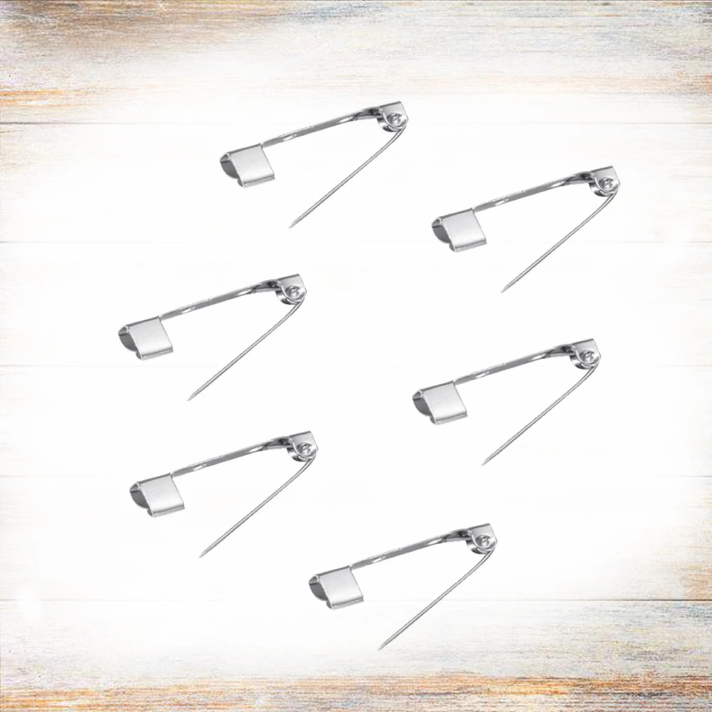 200 Pcs Back Clasp Secure Brooch Pin Safety Boutonniere Pins Edging for Clothes Silver
200 Pcs Back Clasp Secure Brooch Pin Safety Boutonniere Pins Edging for Clothes Silver