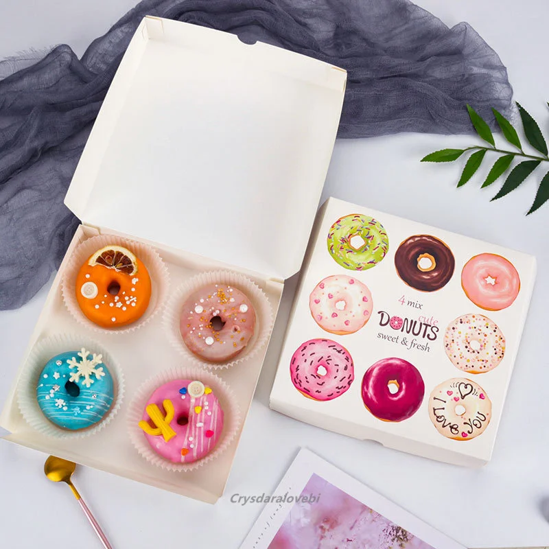 100pcs Donut Paper Box Baking Packaging Boxes For Baby Shower Christmas Gift Boxes Birthday Party Wedding Supplies Favors
100pcs Donut Paper Box Baking Packaging Boxes For Baby Shower Christmas Gift Boxes Birthday Party Wedding Supplies Favors